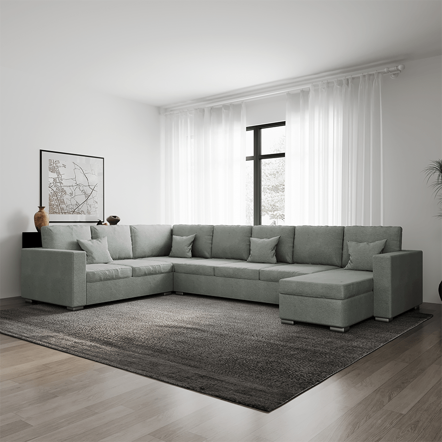 MORE LINDSAY OPTIONS Lindsay Corner Sectional 6 Seat with Chaise (2L) Sofa Lindsay Corner Sectional 6 Seat with Chaise (2L) Sofa Mandaue Foam