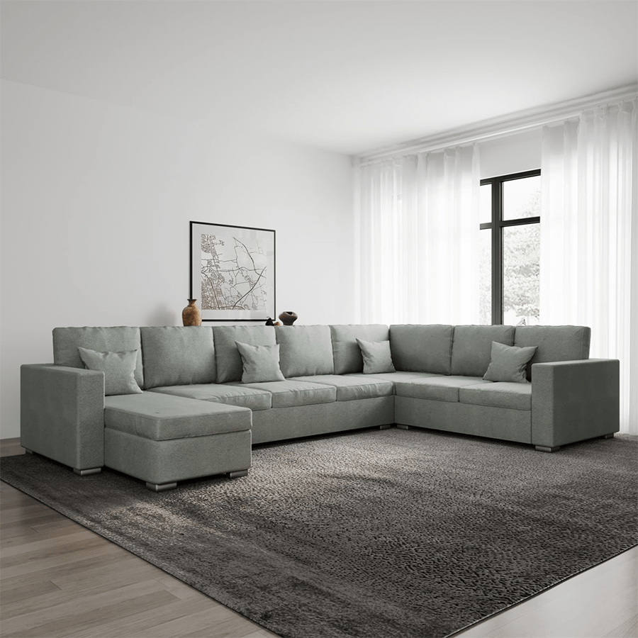 Lindsay Corner Sectional 6 Seat with Chaise (2R) Sofa