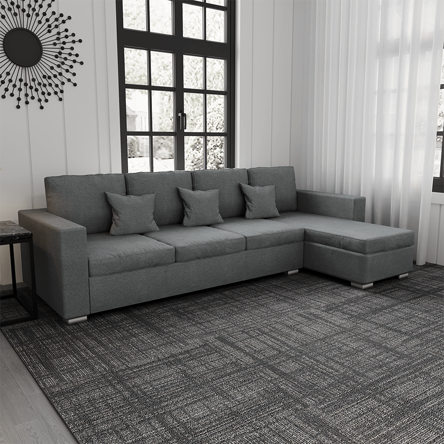 Lindsay L-shape 4 Seat with Chaise (Right Facing) Sofa