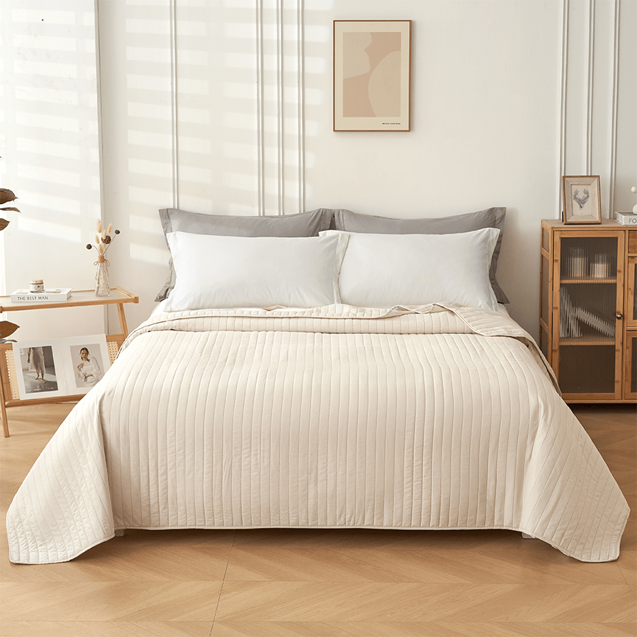 MORE LOEY OPTIONS Loey Bedspread - Cream Loey Bedspread - Cream Mandaue Foam