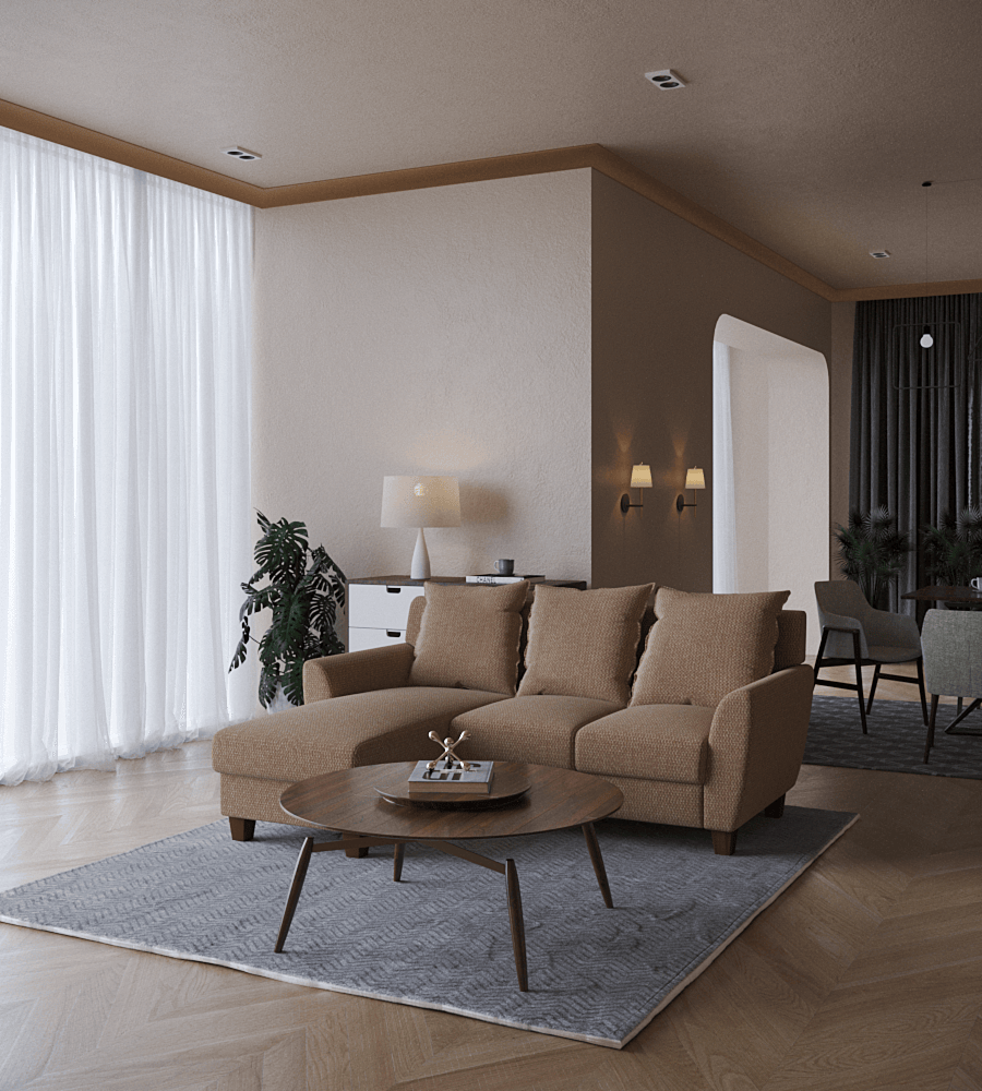 Logan L-shape 3 Seat with Chaise (Left Facing) Sofa