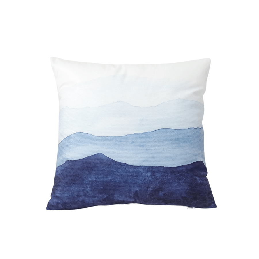 Lumi Blue Minimalist Throw Pillowcase Set of 2