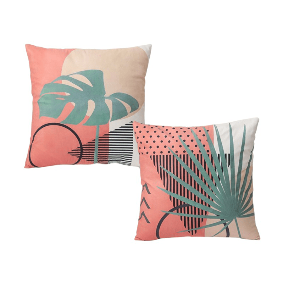 Lumi Clay Tropics Throw Pillowcase Set of 2