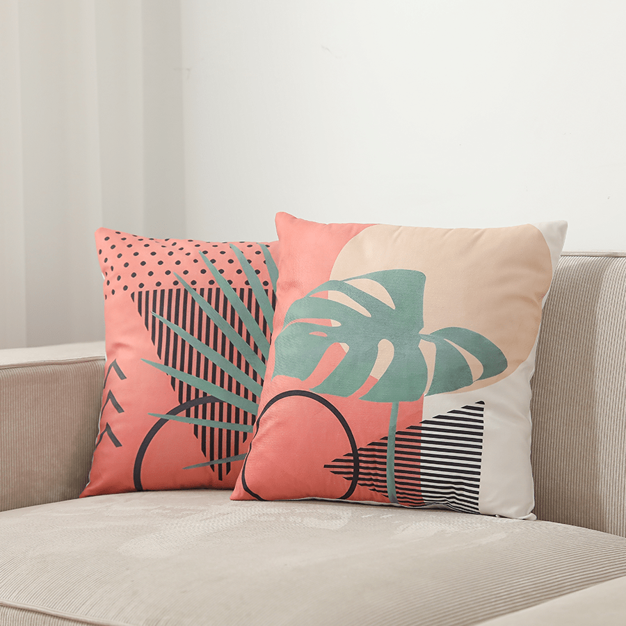 Lumi Clay Tropics Throw Pillowcase Set of 2