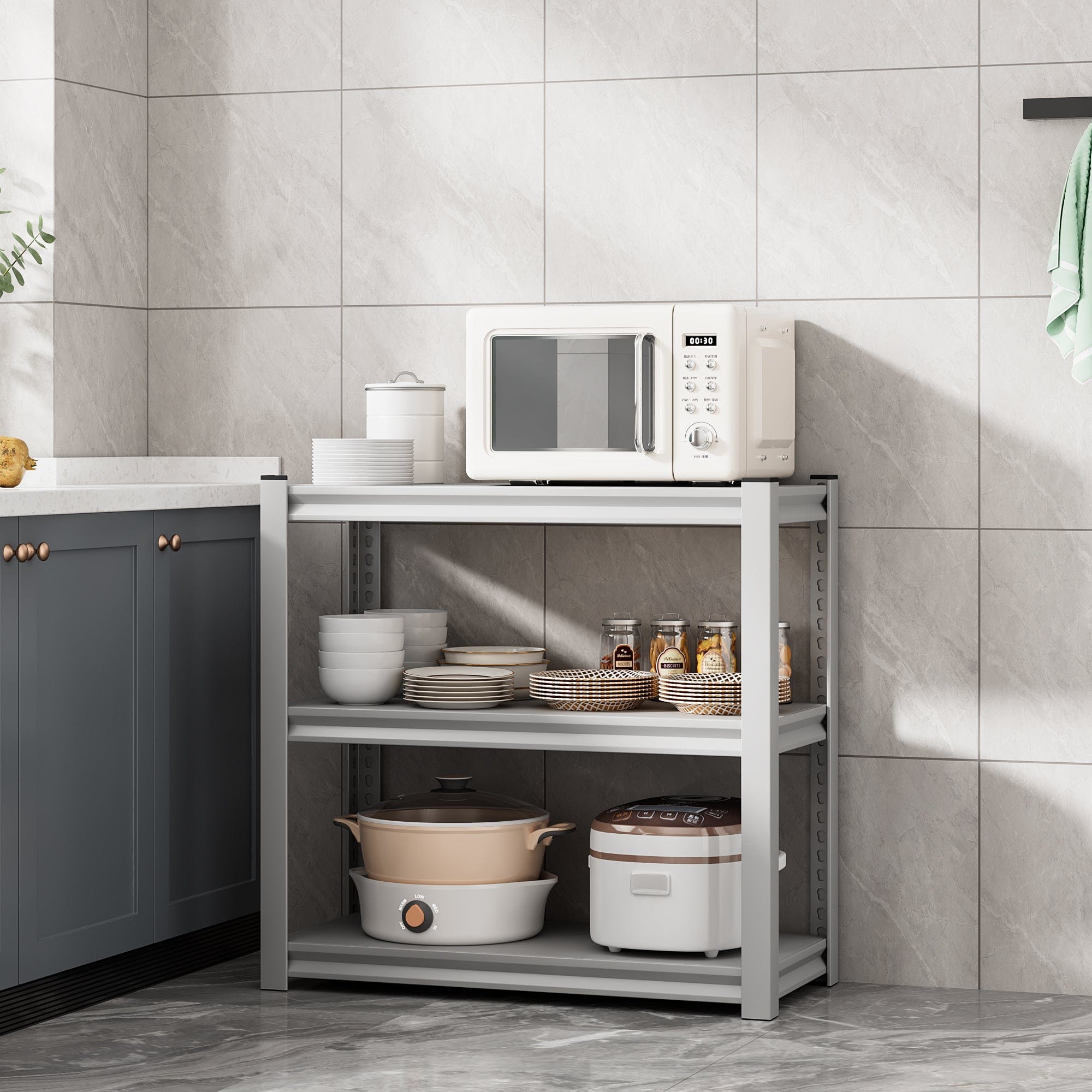 Magnus 3 Tier Adjustable Metal Rack