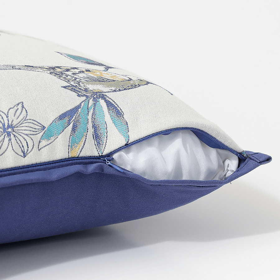 Mara Bird Jacquard Throw Pillowcase