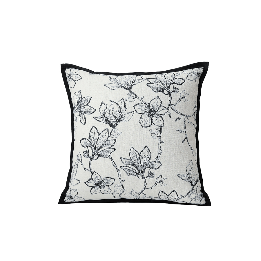 Mara Floral Jacquard Throw Pillowcase