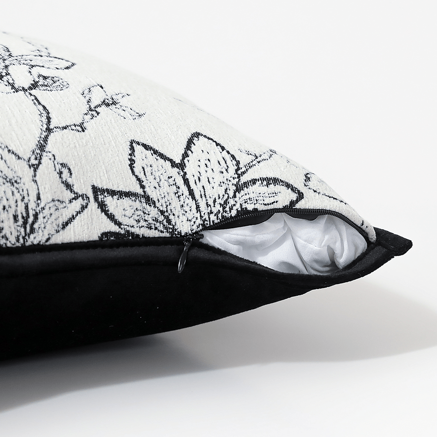 Mara Floral Jacquard Throw Pillowcase