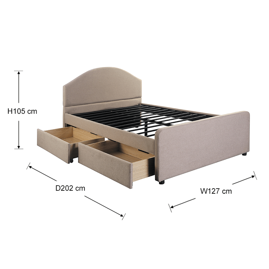 #size_Semi-Double Bed 48x75