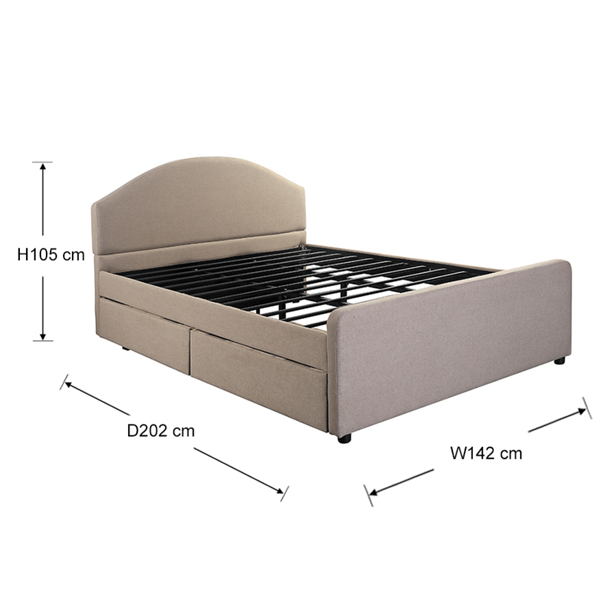 #size_Double Bed 54x75