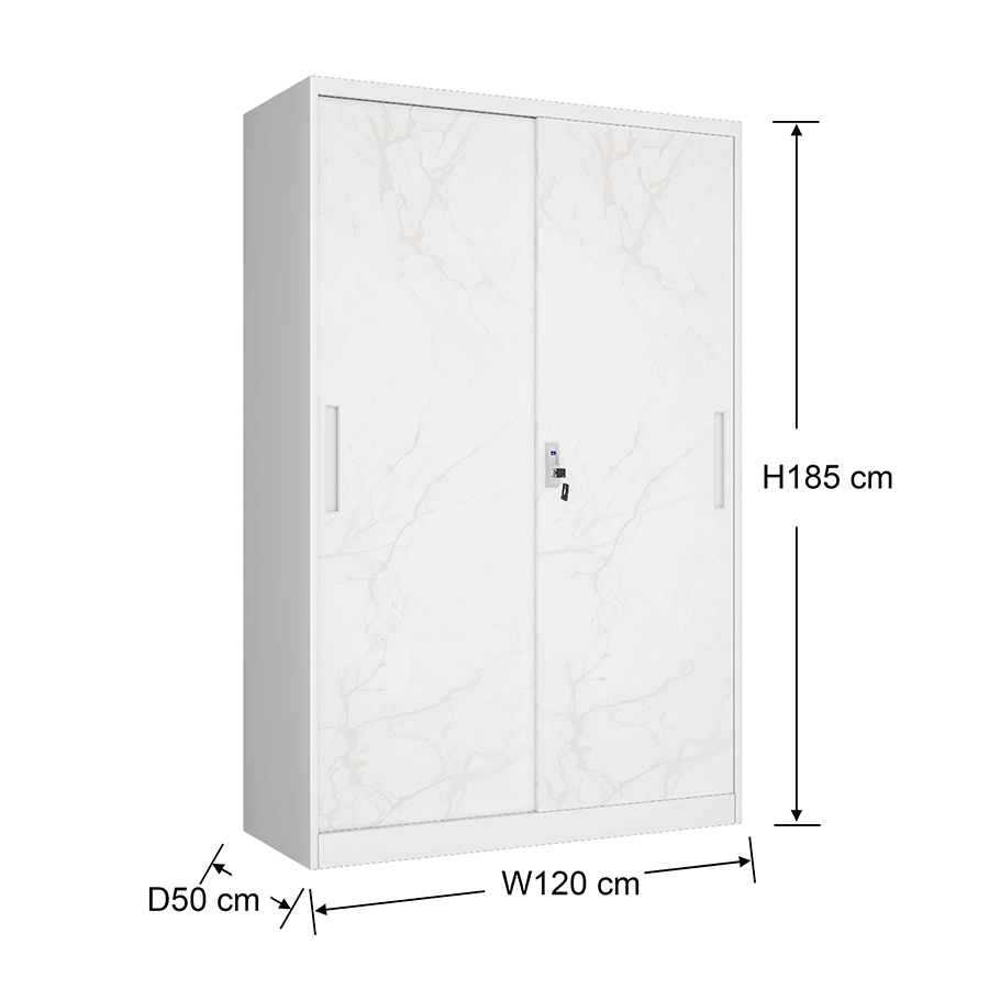 Margo Metal Sliding Wardrobe Printed