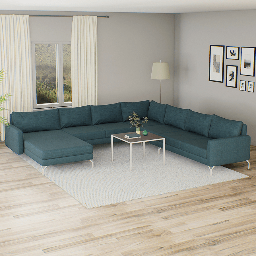 Matteo Sectional 6 Seat with Chaise Corner (3R) Sofa
