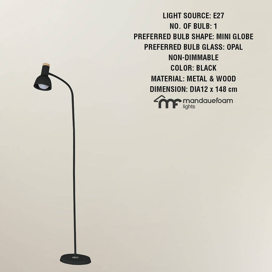 Matve Floor Lamp with Flexible Neck Matve Floor Lamp with Flexible Neck Mandaue Foam
