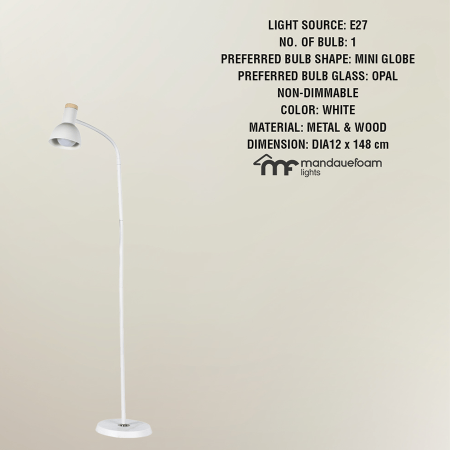 Matve Floor Lamp with Flexible Neck Matve Floor Lamp with Flexible Neck Mandaue Foam