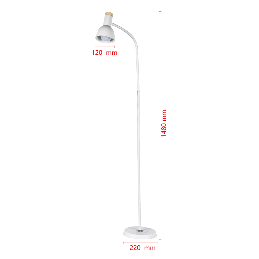 Matve Floor Lamp with Flexible Neck Matve Floor Lamp with Flexible Neck Mandaue Foam