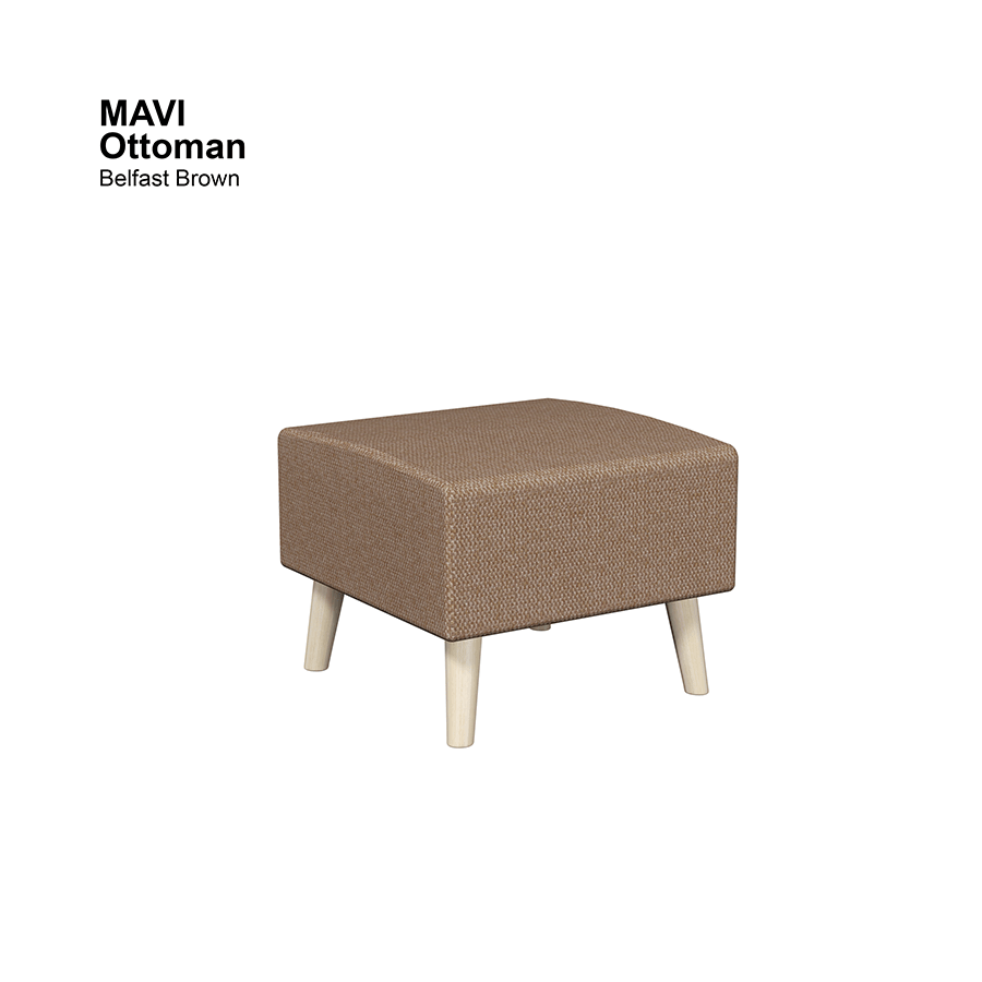 MORE MAVI OPTIONS Mavi Ottoman Mavi Ottoman Fabric Belfast Brown Mandaue Foam