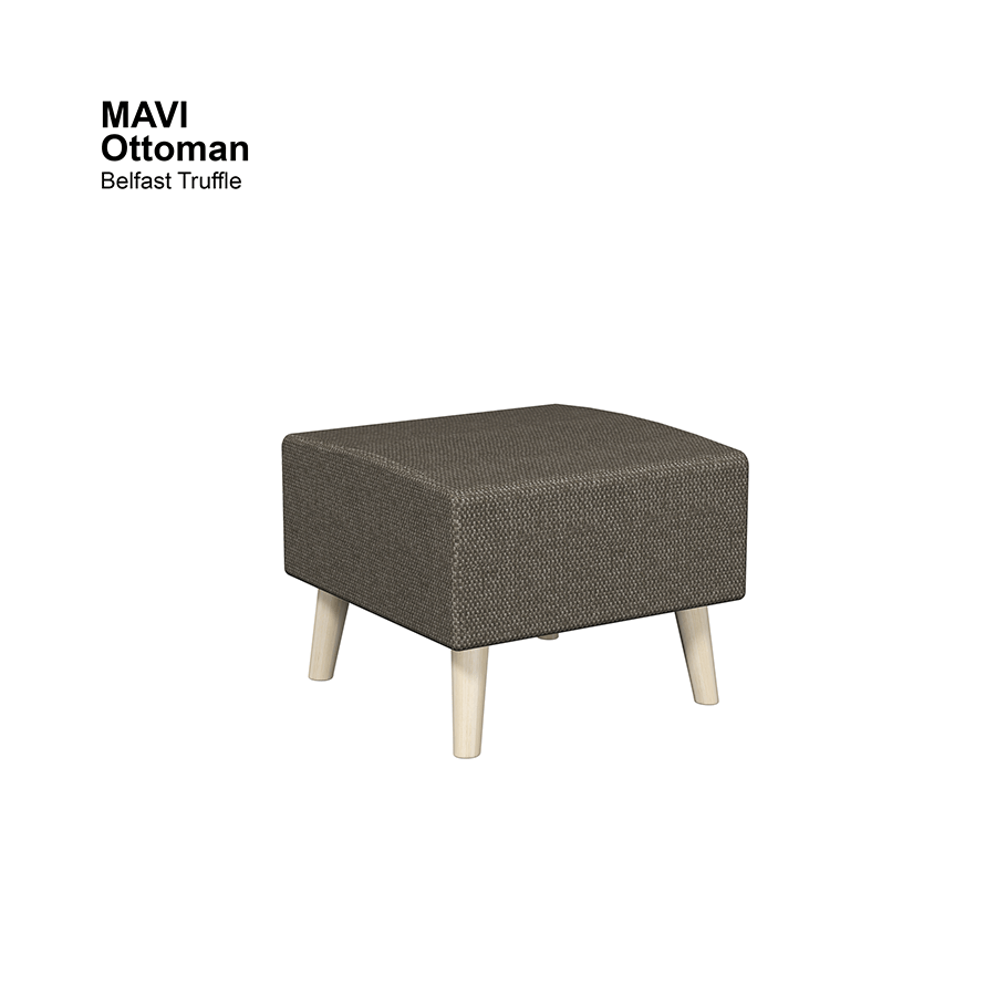 MORE MAVI OPTIONS Mavi Ottoman Mavi Ottoman Fabric Belfast Truffle Mandaue Foam