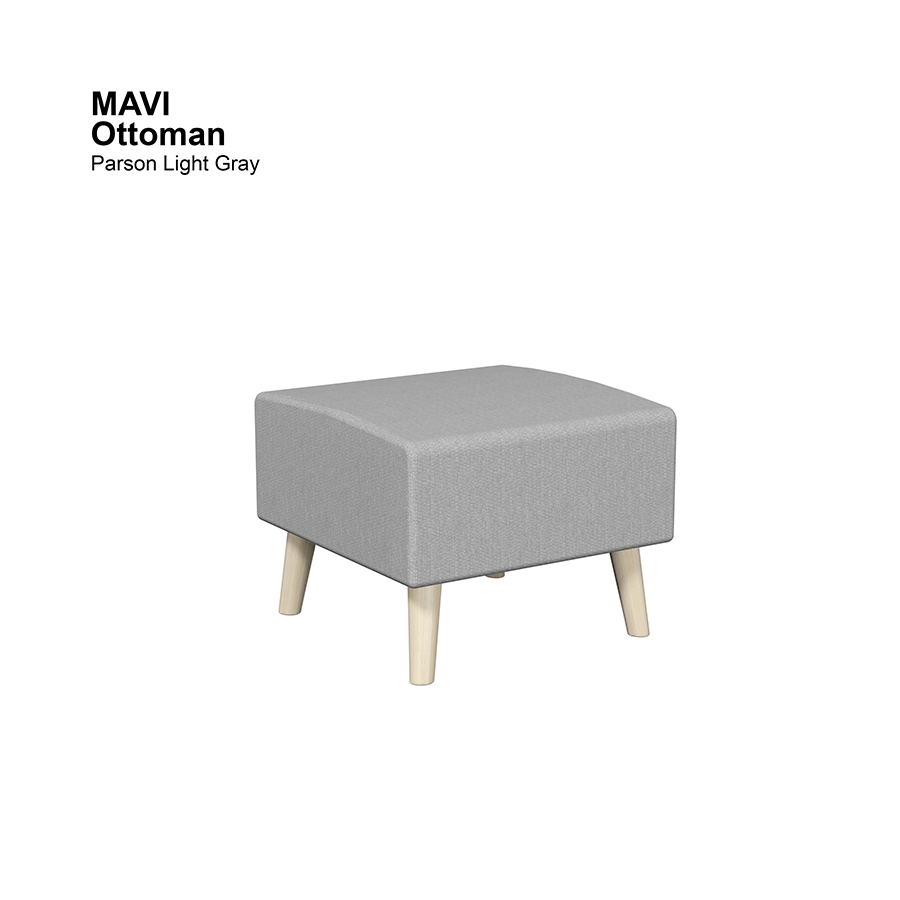 MORE MAVI OPTIONS Mavi Ottoman Mavi Ottoman Fabric Parson Light Gray Mandaue Foam