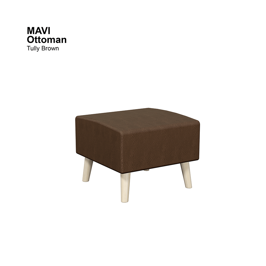 MORE MAVI OPTIONS Mavi Ottoman Mavi Ottoman Leatherette Tully Brown Mandaue Foam