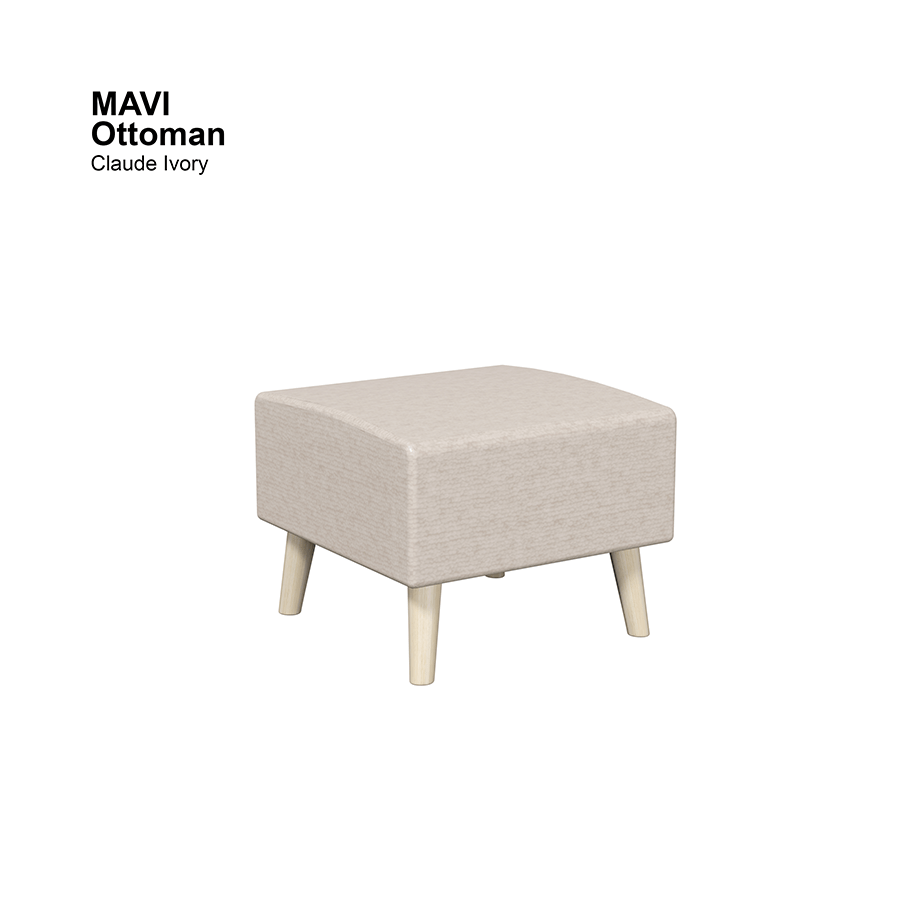 MORE MAVI OPTIONS Mavi Ottoman Mavi Ottoman Lux Claude Ivory Mandaue Foam