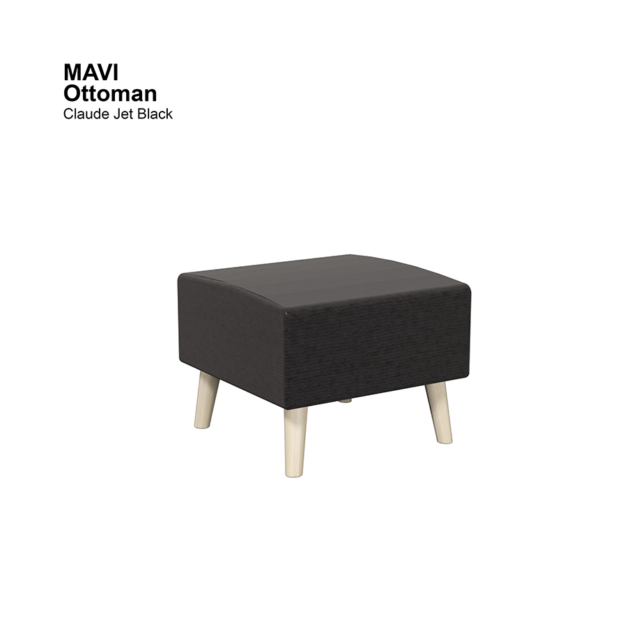 MORE MAVI OPTIONS Mavi Ottoman Mavi Ottoman Lux Claude Jet Black Mandaue Foam