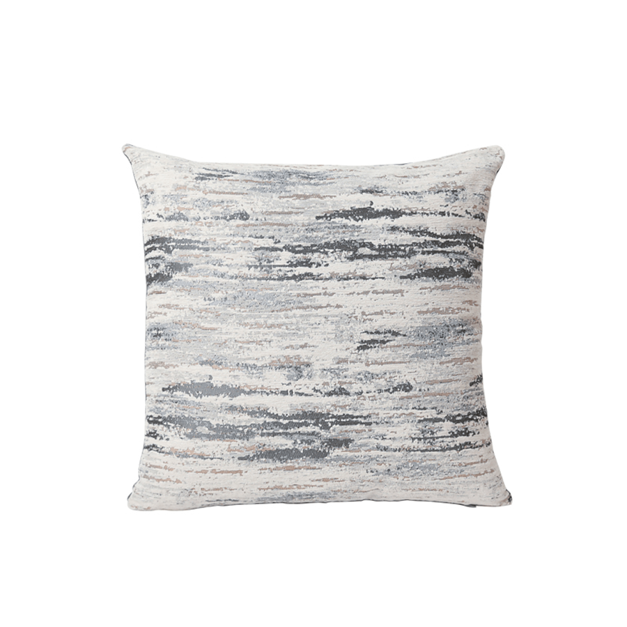 Melia Black Chenille Throw Pillowcase