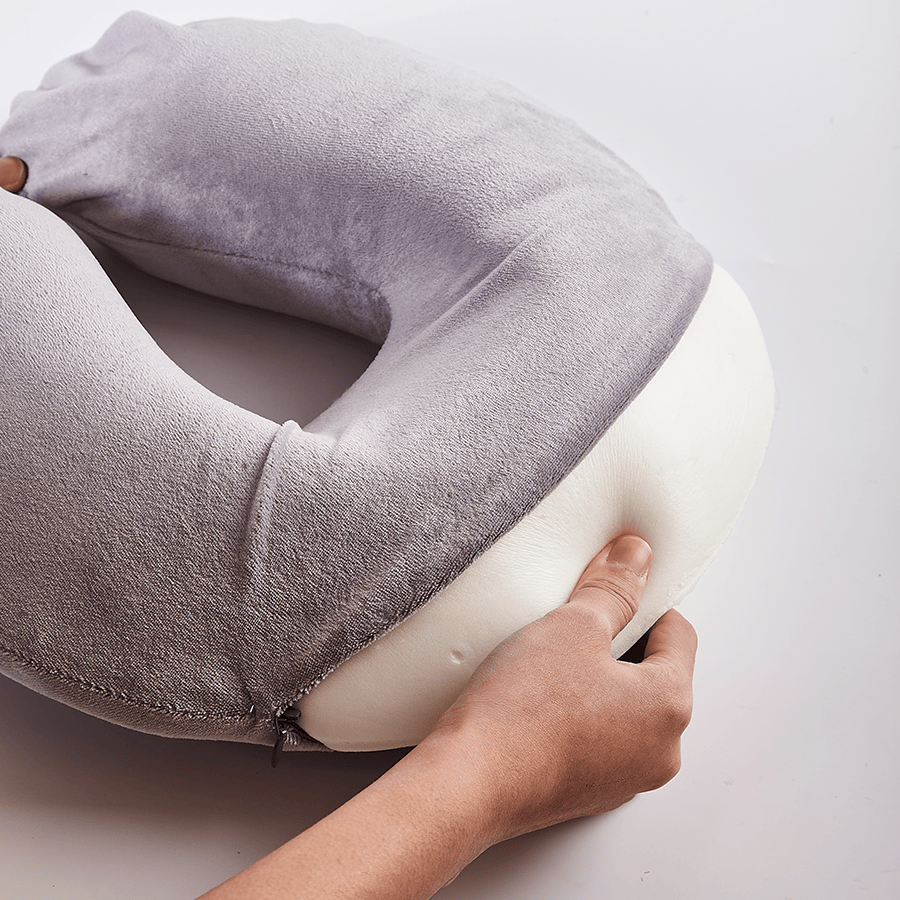 Memory Neck Pillow - Grey