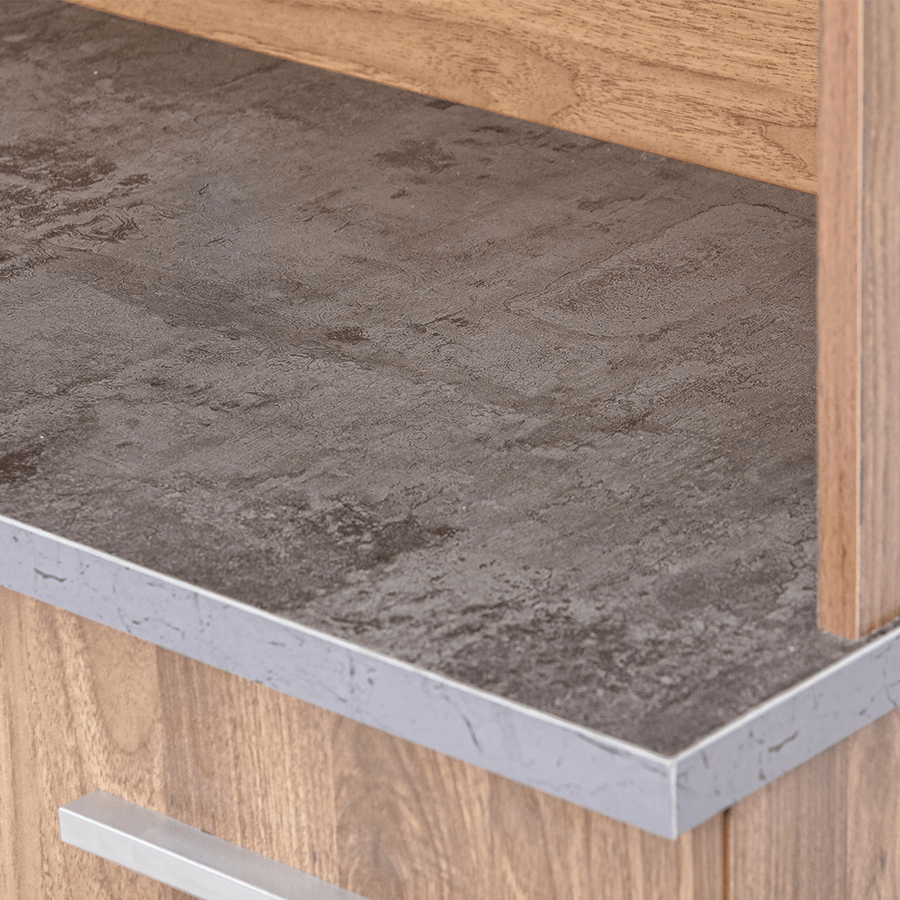 #color_Walnut + Grey Marble