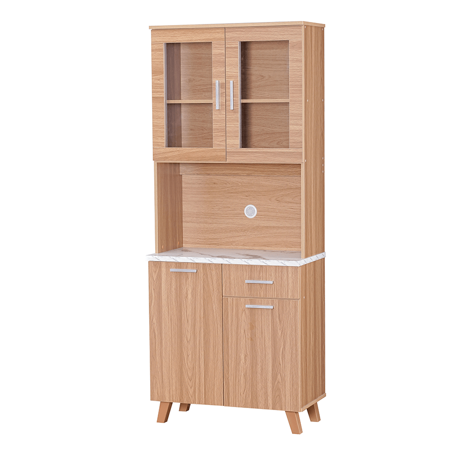 MORE MERRICK OPTIONS Merrick 2 Door Kitchen Cabinet Merrick 2 Door Kitchen Cabinet Oak + White Marble Mandaue Foam