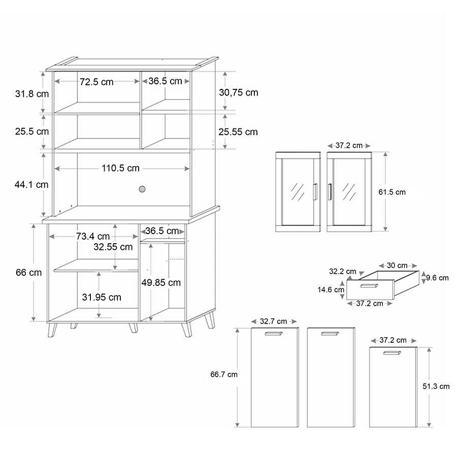 MORE MERRICK OPTIONS Merrick 3 Door Kitchen Cabinet Merrick 3 Door Kitchen Cabinet Mandaue Foam