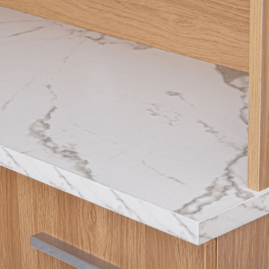 #color_Oak + White Marble