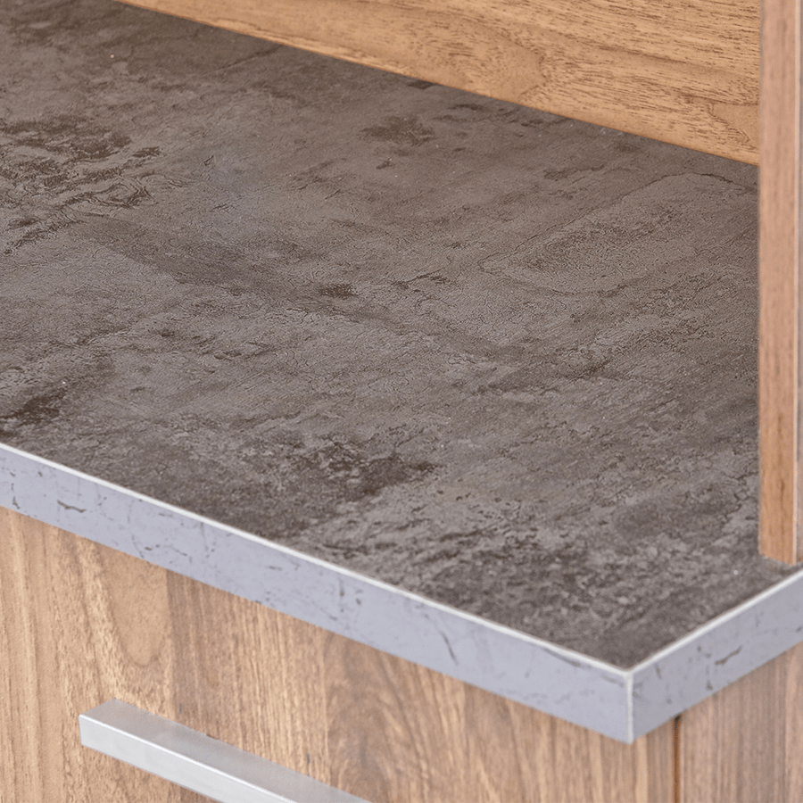 #color_Walnut + Grey Marble