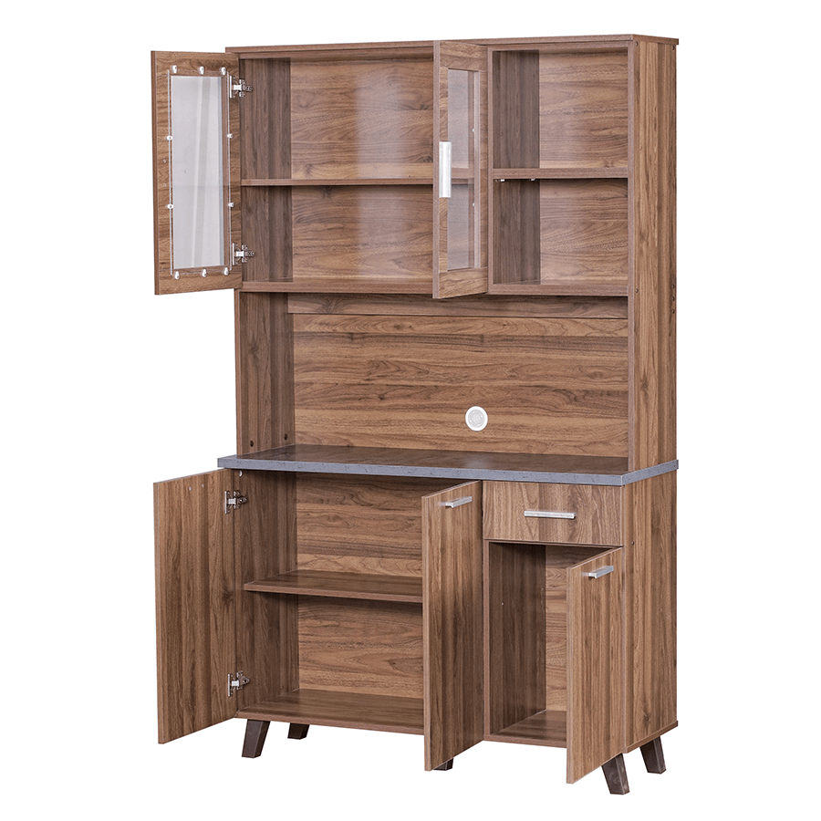 #color_Walnut + Grey Marble