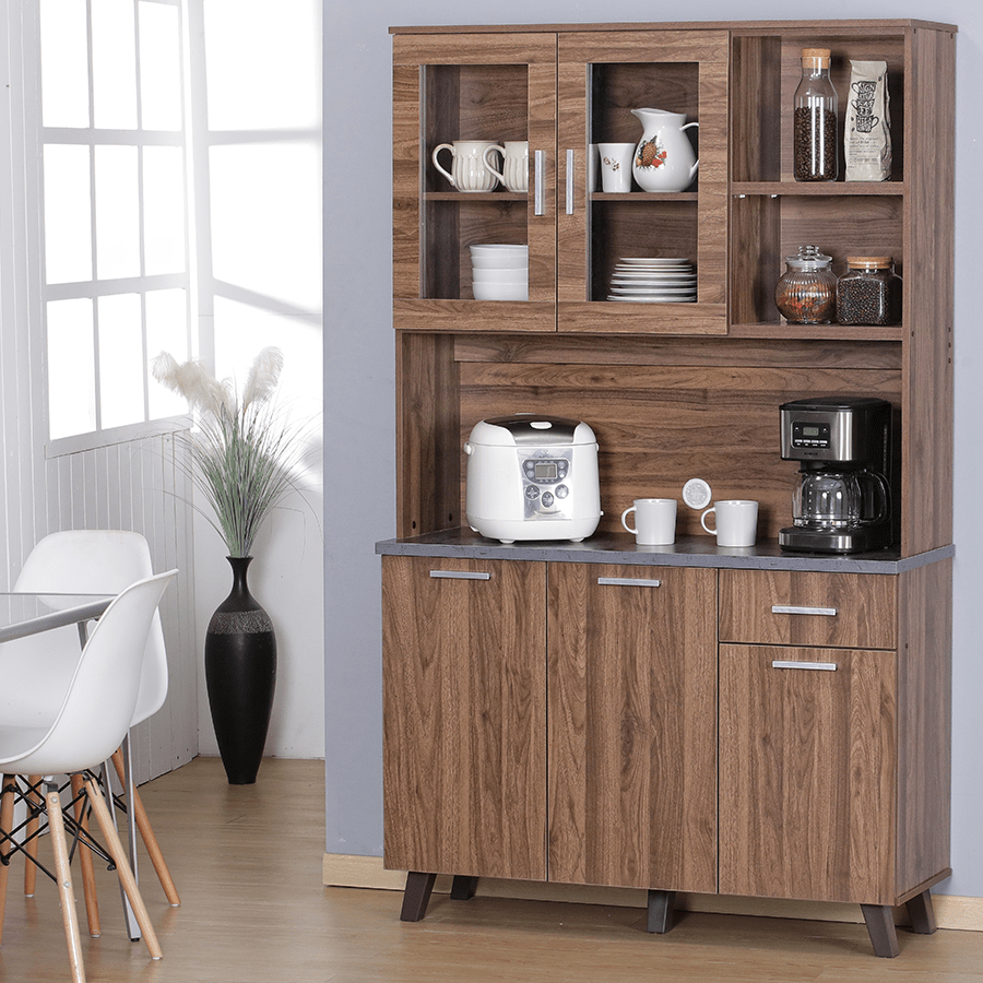 #color_Walnut + Grey Marble