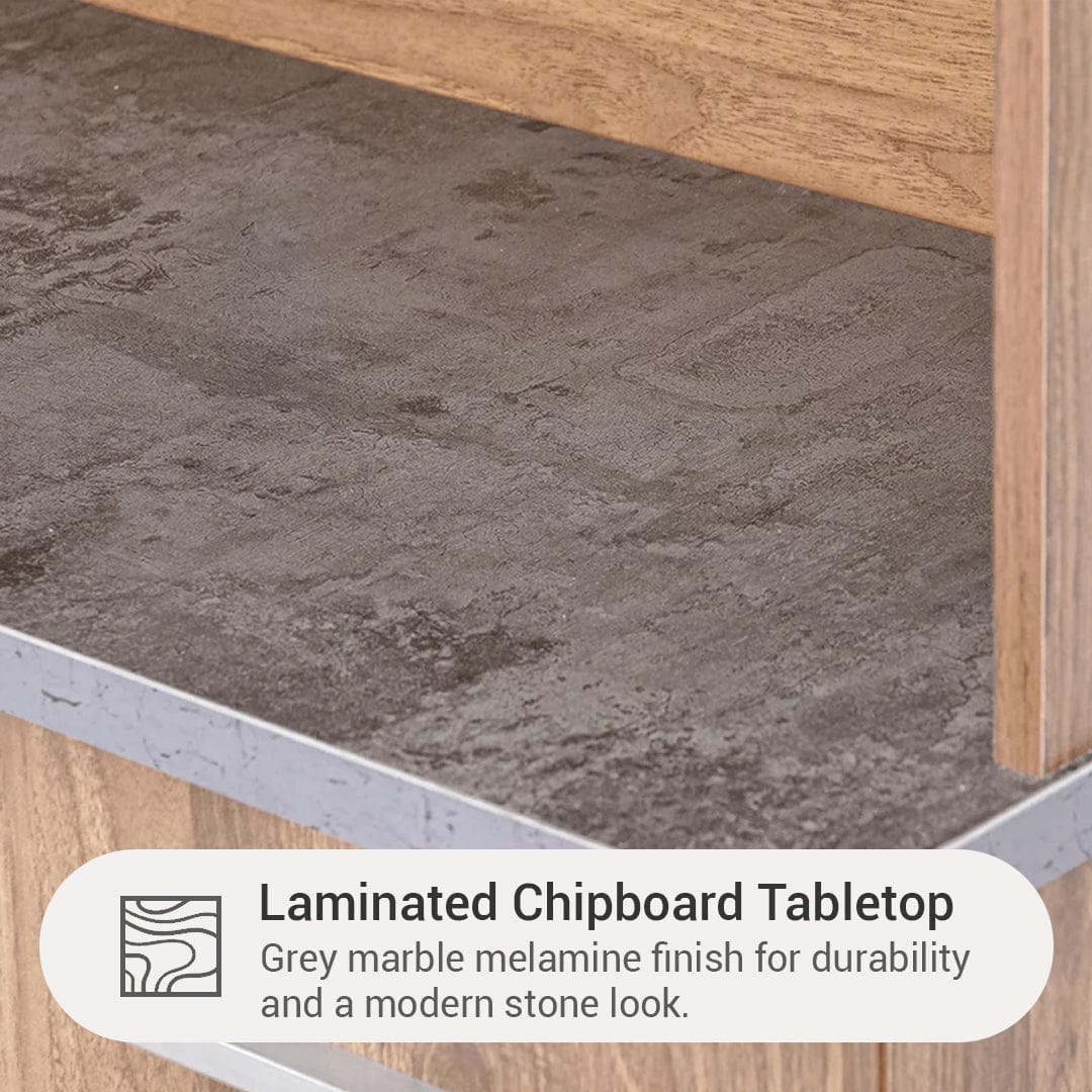 #color_Walnut + Grey Marble