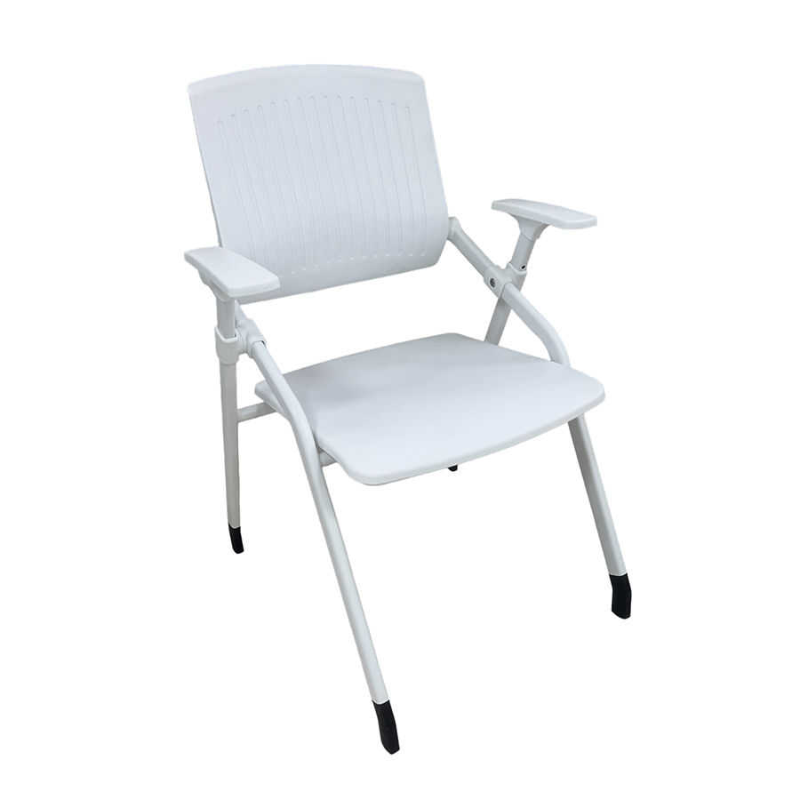 Miles Folding Visitors Chair Miles Folding Visitors Chair White Mandaue Foam