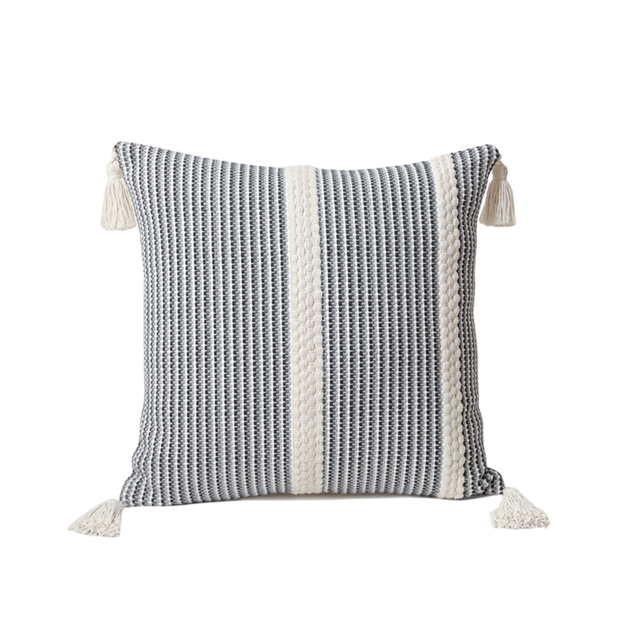 Milica Boho Black Throw Pillowcase