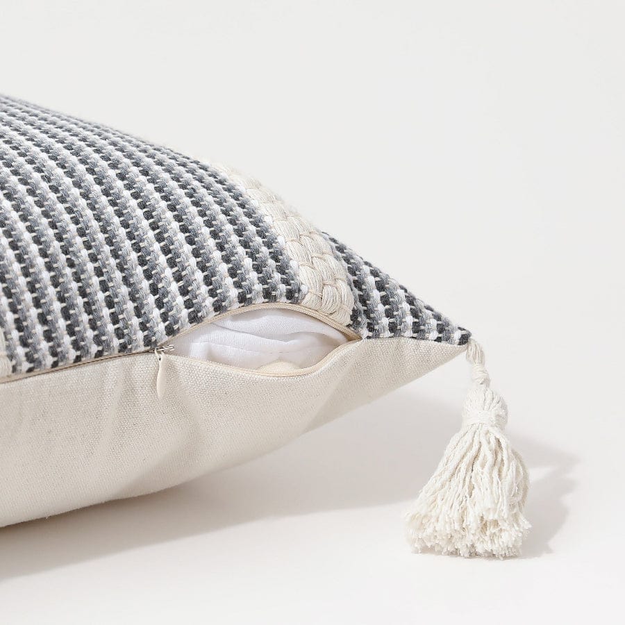 Milica Boho Black Throw Pillowcase