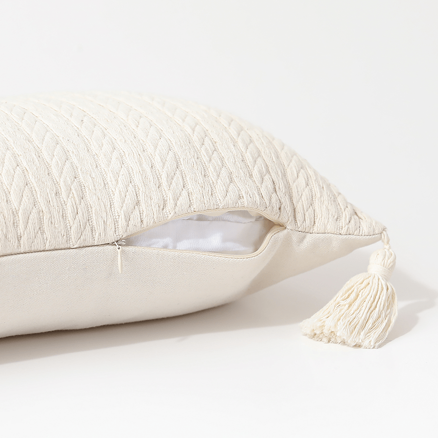 Milica Boho White Kidney Pillowcase