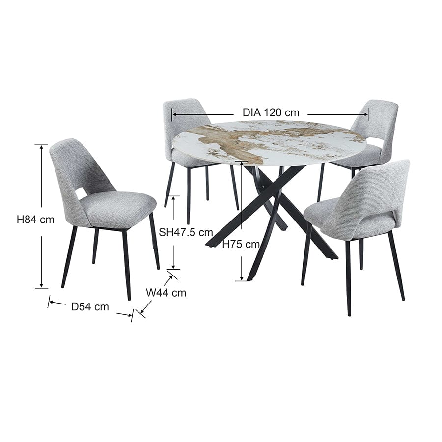 Milly 4 Seater Dining Set