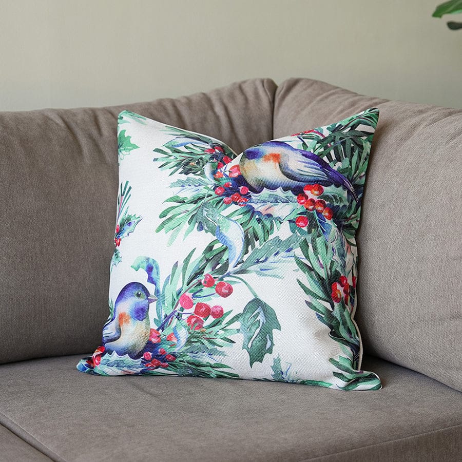 Miri Christmas Bird Throw Pillowcase