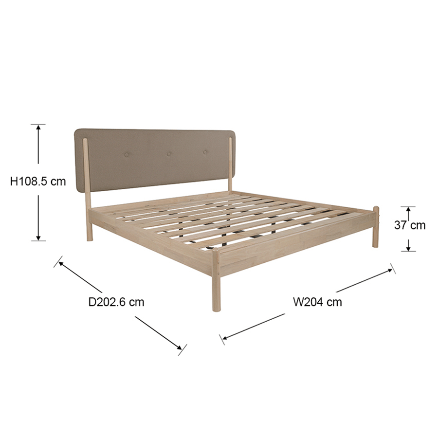 #size_King Bed 72x75
