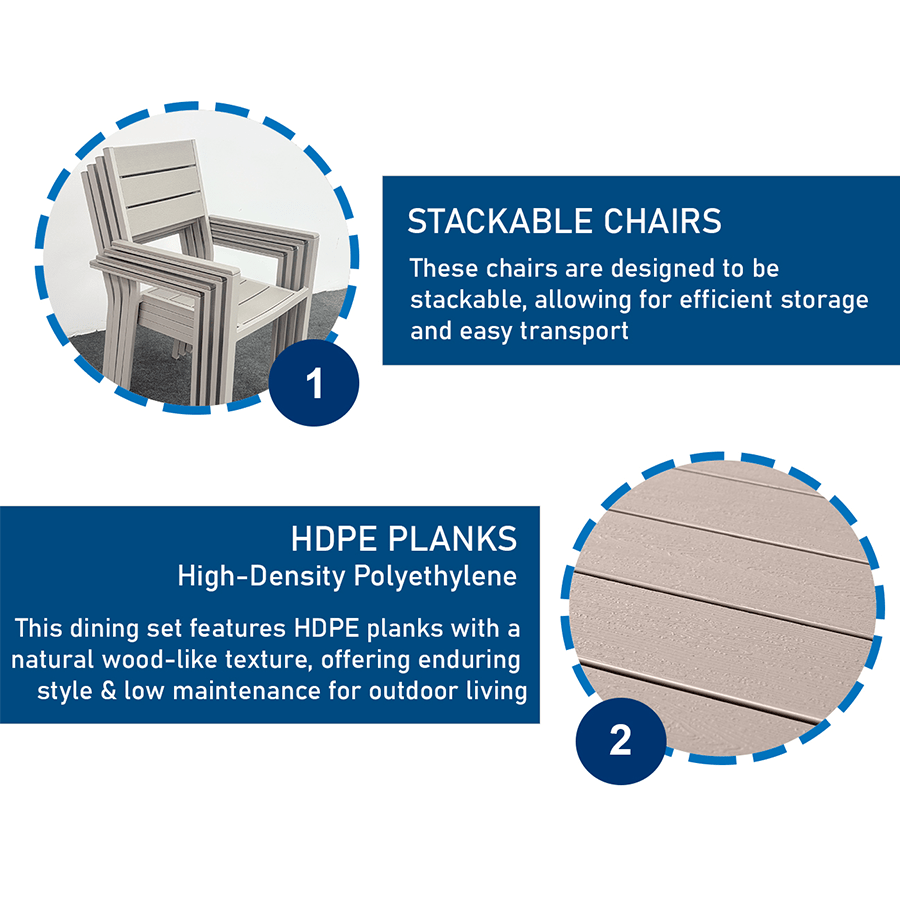 Monro 6 Seater Outdoor Dining Set