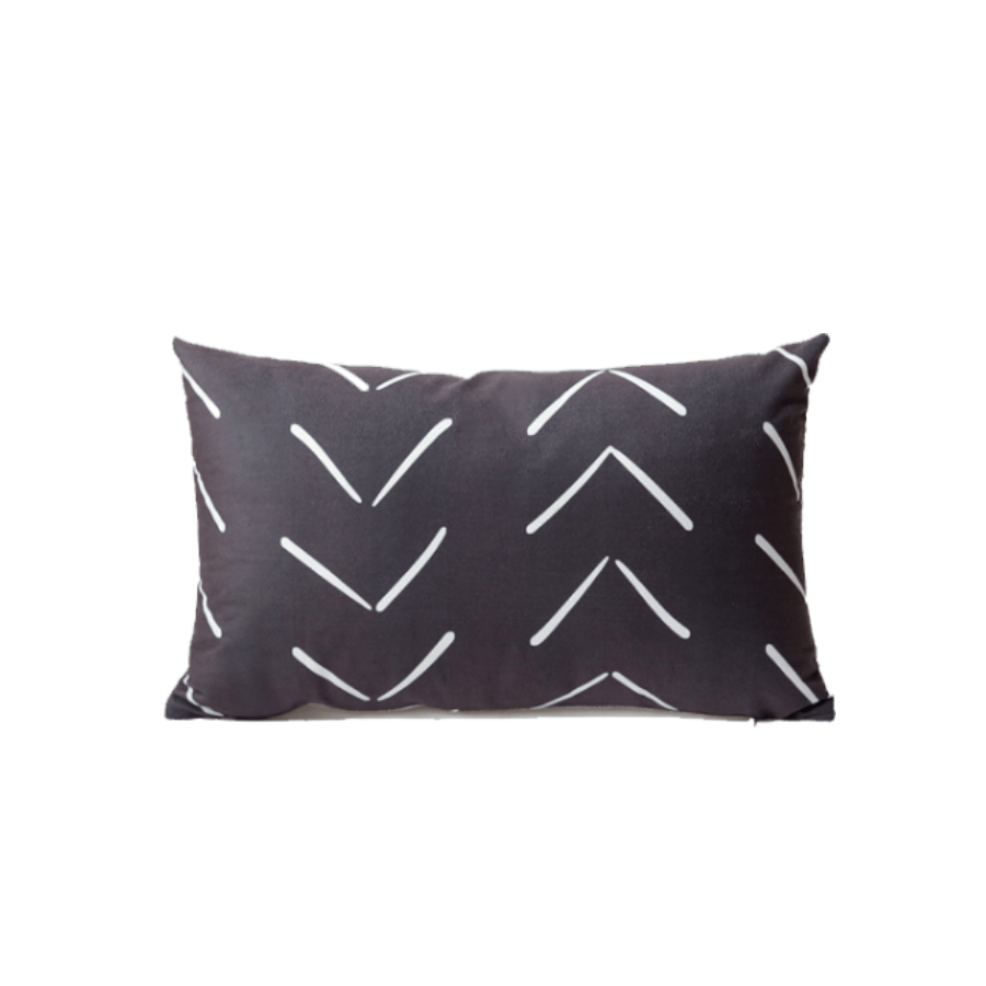 Mor Black & White Print Throw Pillowcase Set of 3 Assorted