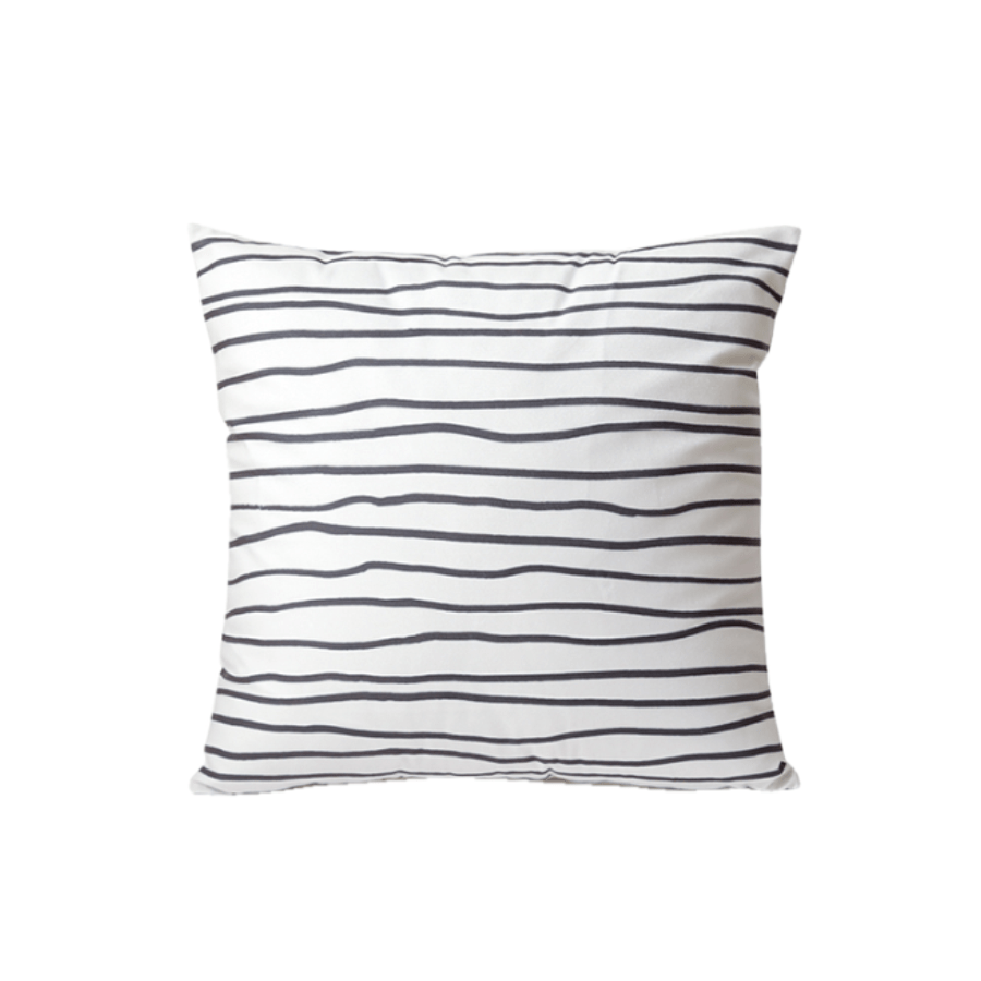 Mor Black & White Print Throw Pillowcase Set of 3 Assorted