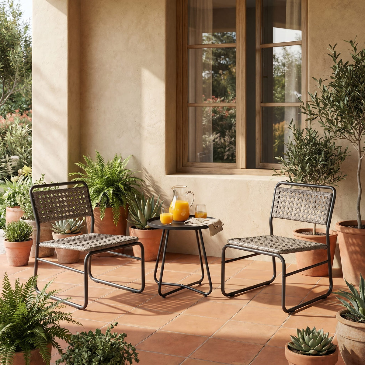 Narcicuss 2+1 Wicker Sofa Set
