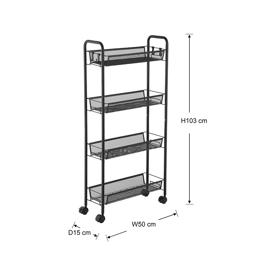 MORE NELLY OPTIONS Nelly Narrow Metal Trolley Nelly Narrow Metal Trolley Beige Mandaue Foam