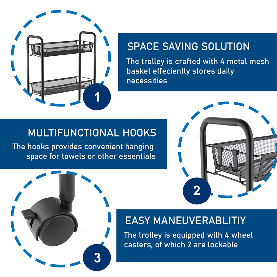 MORE NELLY OPTIONS Nelly Narrow Metal Trolley Nelly Narrow Metal Trolley Beige Mandaue Foam