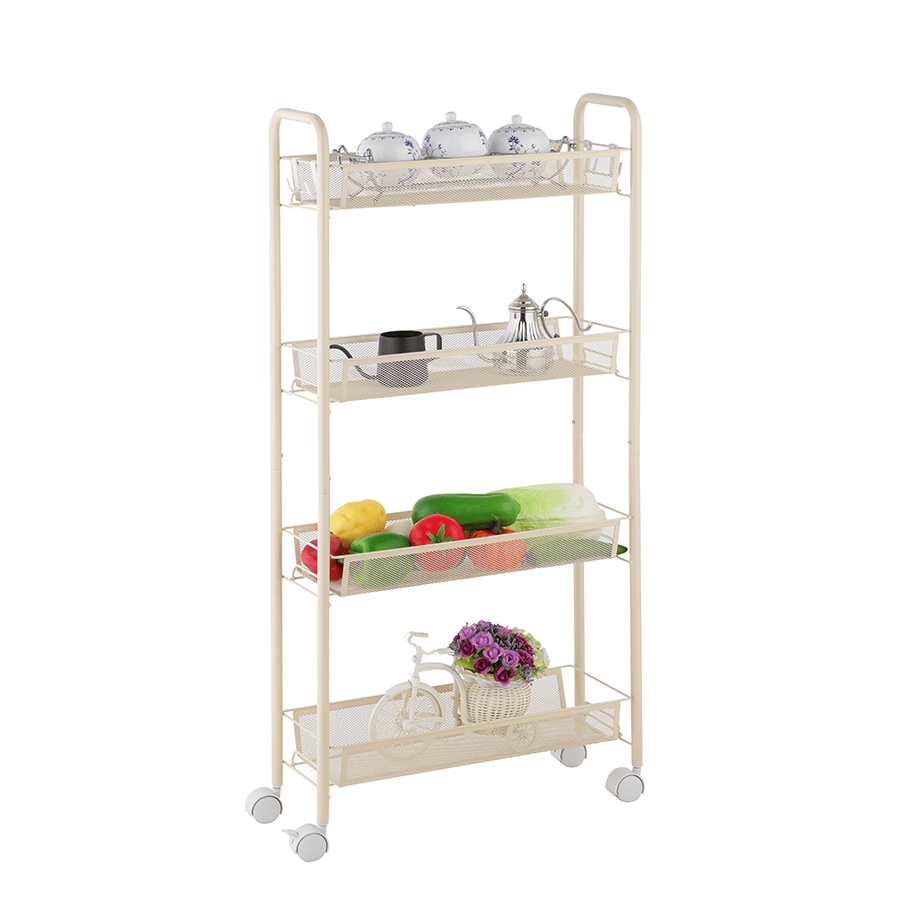 MORE NELLY OPTIONS Nelly Narrow Metal Trolley Nelly Narrow Metal Trolley Beige Mandaue Foam