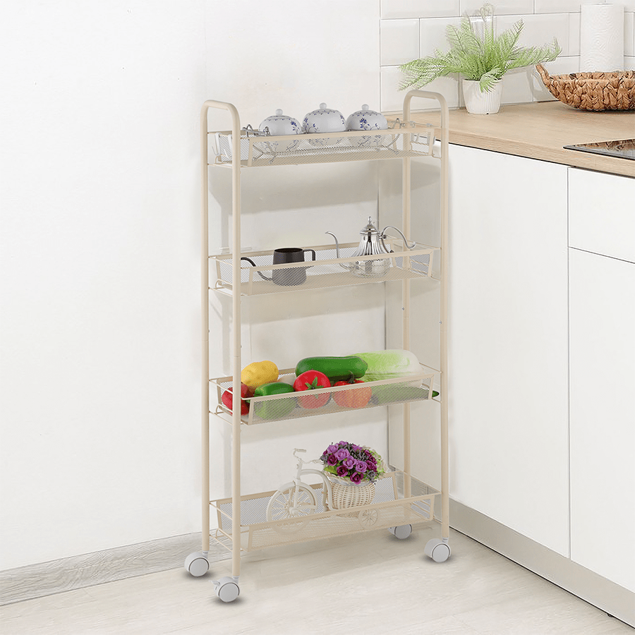 MORE NELLY OPTIONS Nelly Narrow Metal Trolley Nelly Narrow Metal Trolley Beige Mandaue Foam